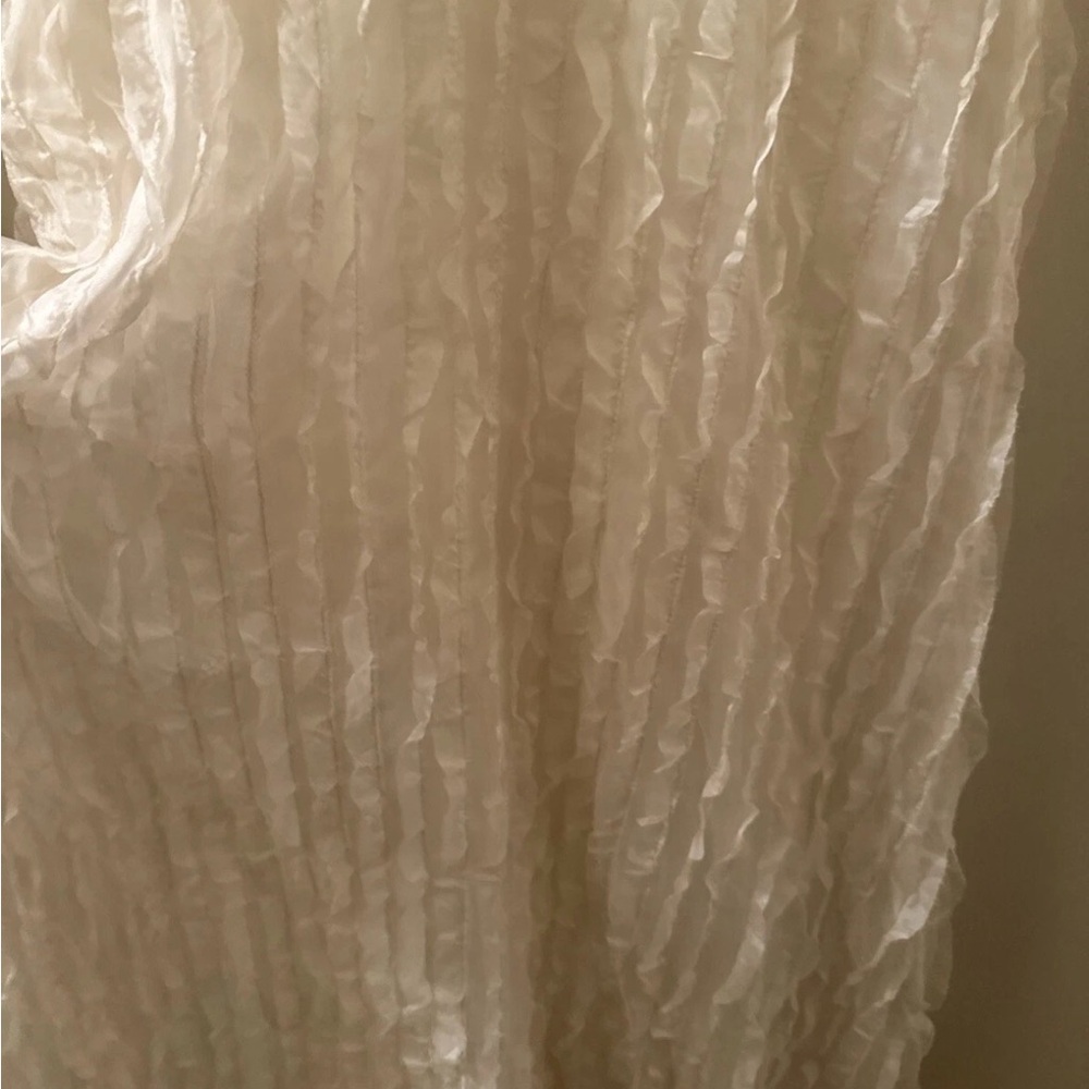 Lisa Says Gah Women's Isabelle Ruffle White Dress - Picture 3 of 8